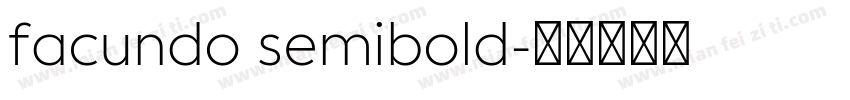 facundo semibold字体转换